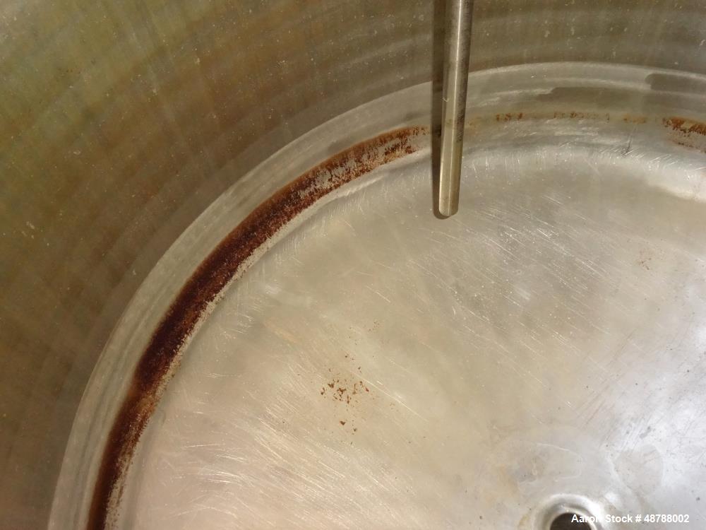 Used Cherry-Burrell Jacketed Tank, Approximately 350 Gallon, 316 Stainless Stee