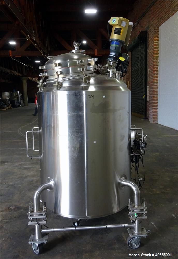 Used Cherry Burrell 700 Liter / 184 gallon Reactor, Stainless Steel.