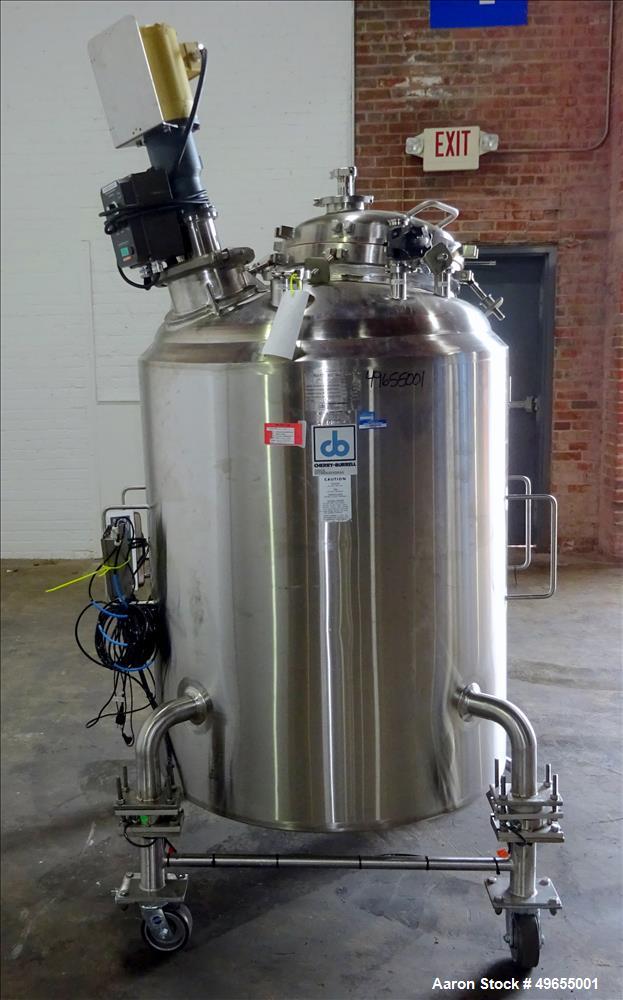 Used Cherry Burrell 700 Liter / 184 gallon Reactor, Stainless Steel.