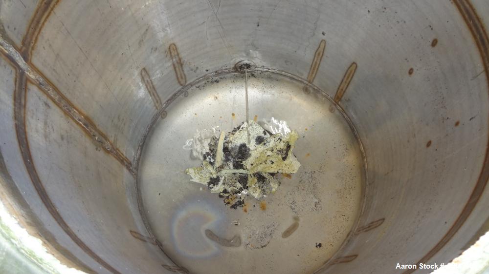 Used Chicago Boiler Company Pressure Tank, 50 Gallon, 304 Stainless Steel, Vertical. 24" Diameter x 24" straight side, dished bolt on top, dished bottom. Internal rated 14.7/122 psi at 365 degrees F....