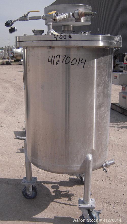 Used 50 Gallon Stainless Steel Custom Fabricators Pressure Tank