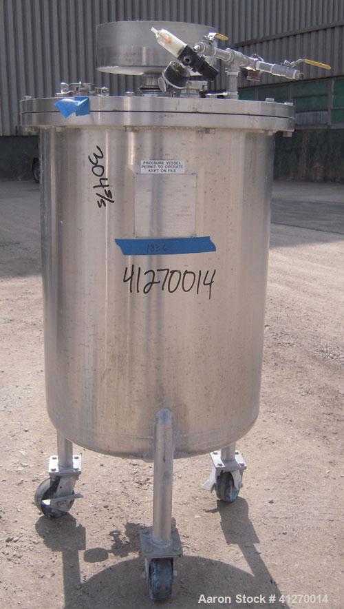 Used 50 Gallon Stainless Steel Custom Fabricators Pressure Tank