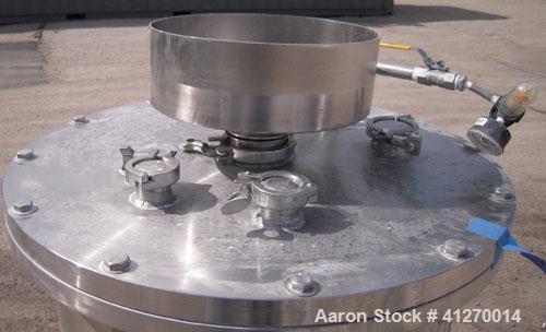 Used 50 Gallon Stainless Steel Custom Fabricators Pressure Tank
