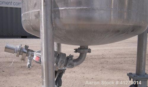 Used 50 Gallon Stainless Steel Custom Fabricators Pressure Tank