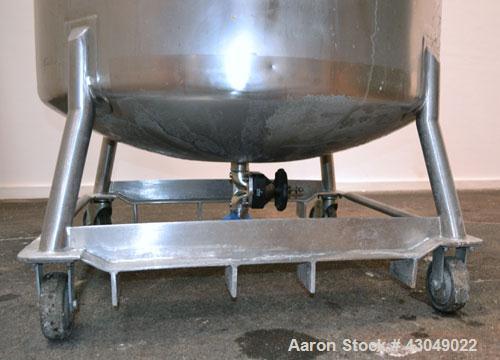 Used DCI Pressure Tank, 211.34 Gallon, 316 Stainless Steel, Vertical. 43-1/4’’ Diameter x 37’’ straight side, dished top and bottom. Internal rated 50 psi at 300 degrees F. Openings: top 16’’ manway,...