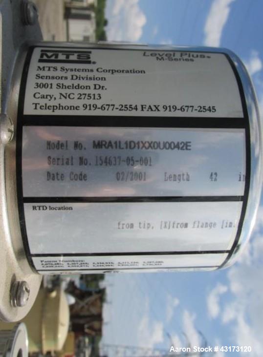 Used DCI receiver,100 liter, 316 stainless steel construction, approximately 18" diameter x 31" straight side, removable dish top, dish bottom, rated 50 psi and full vacuum at 350 f internal, 3", (2)...