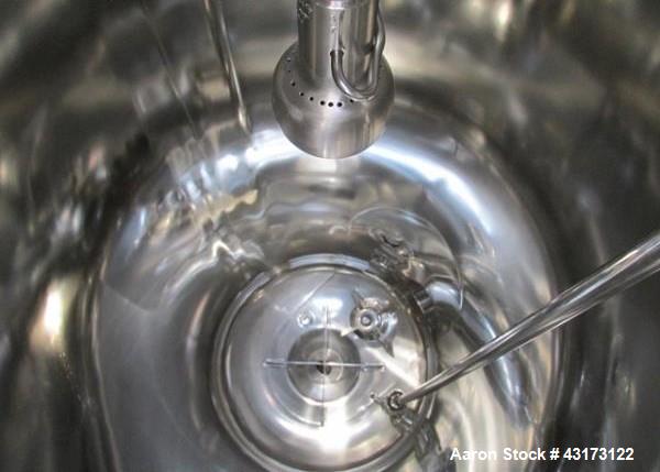 Used DCI receiver,150 liter, 316 stainless steel construction, approximately 18" diameter x 41" straight side, removable dish top, dish bottom, rated 50 psi and full vacuum at 350 f, bottom mounted B...
