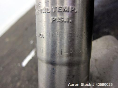 Used DCI Pressure Tank, 50 Liter (13.21 Gallon), 316L Stainless Steel, Vertical. Approximate 13” diameter x 21” straight side. Dished clamp on top, dished bottom. Internal rated 100/-15 psi at -20 to...