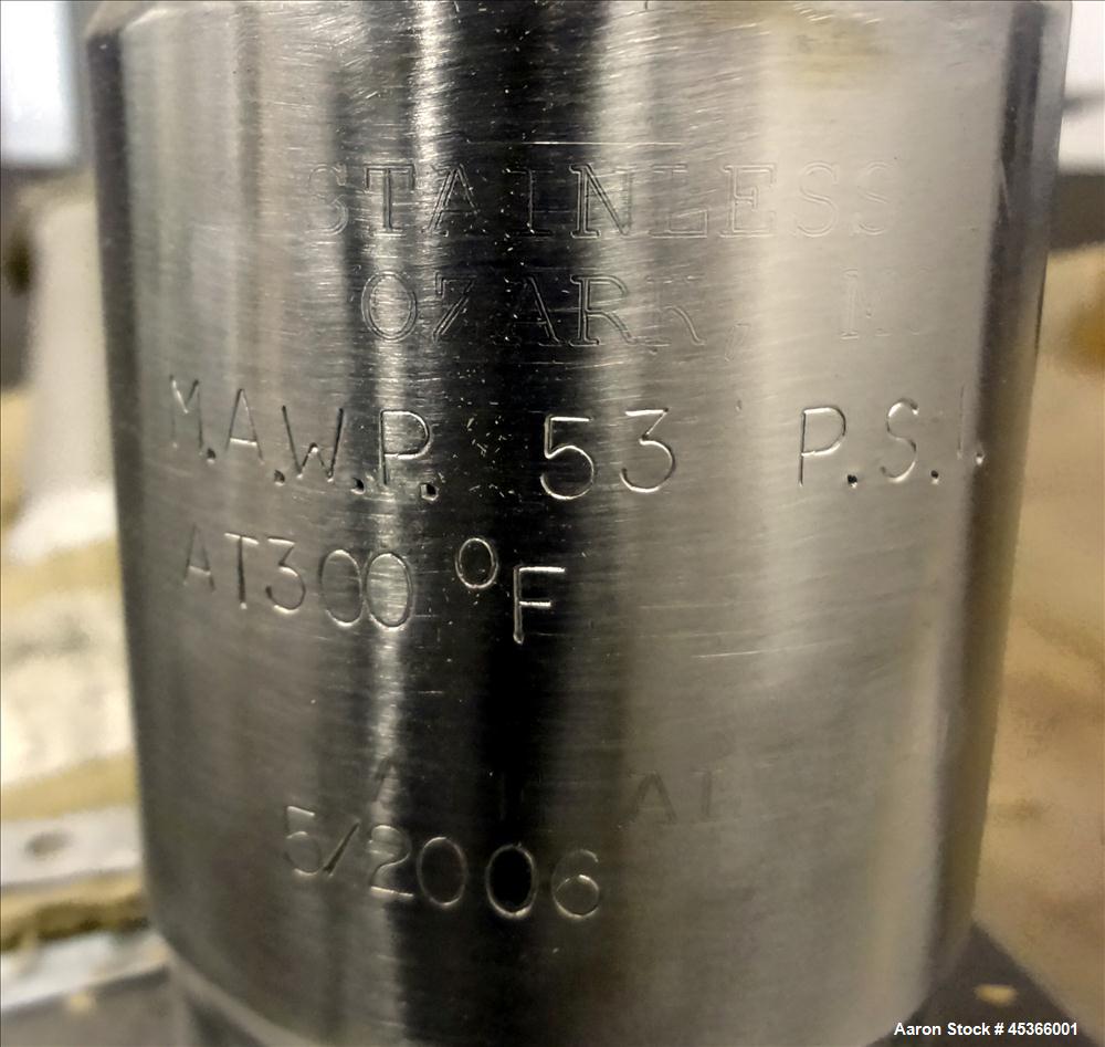 Used 400 Liter Stainless Steel DCI Pressure Tank,