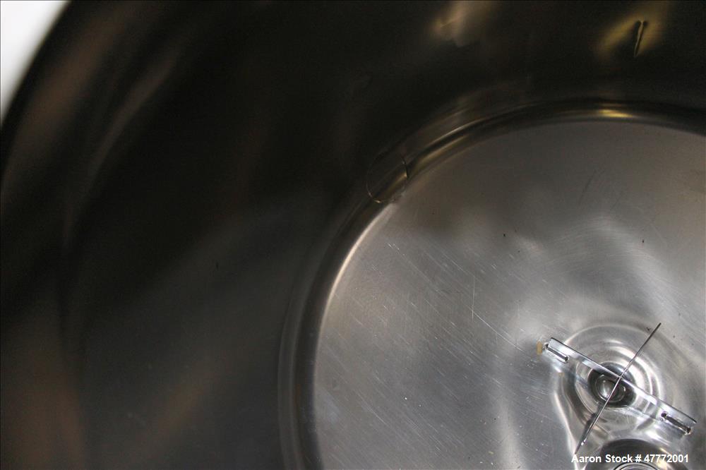 Used DCI Pressure Tank, 600 Liter (158.5 Gallon), 316L Stainless Steel, Vertica