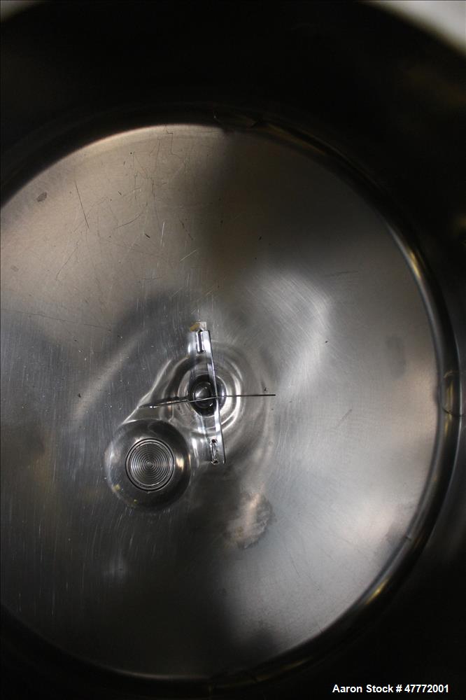 Used DCI Pressure Tank, 600 Liter (158.5 Gallon), 316L Stainless Steel, Vertica