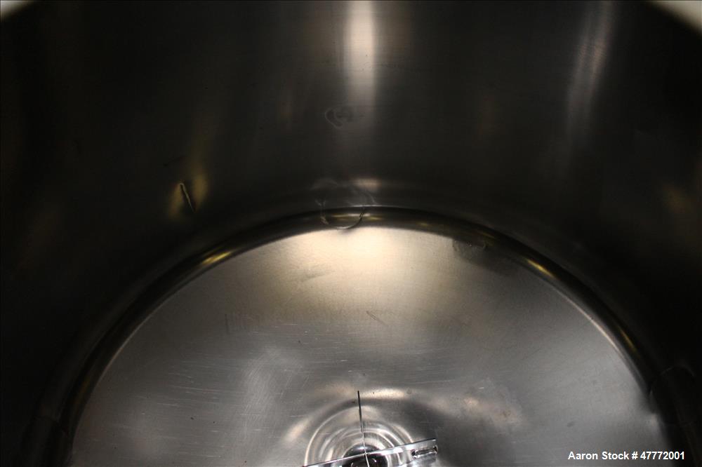 Used DCI Pressure Tank, 600 Liter (158.5 Gallon), 316L Stainless Steel, Vertica