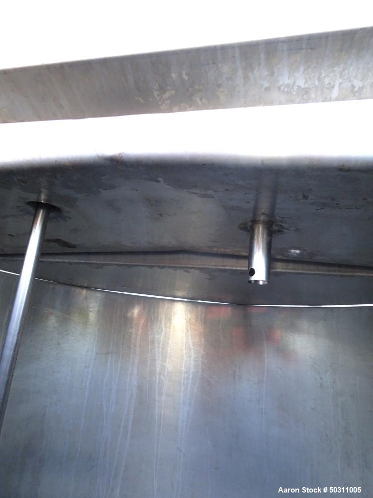 Used Damrow Brothers Pasteurizer Tank, Model 400-GA, Approximately 400 Gallon.