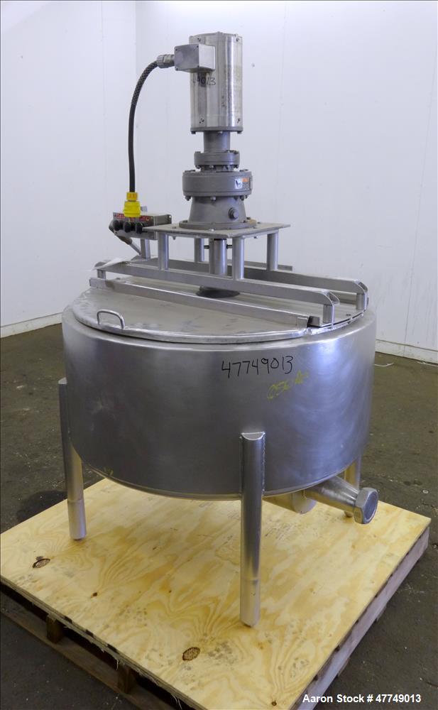 Used Damrow Surge Tank, Approximate 80 Gallon, 316 Stainless Steel, Vertical.