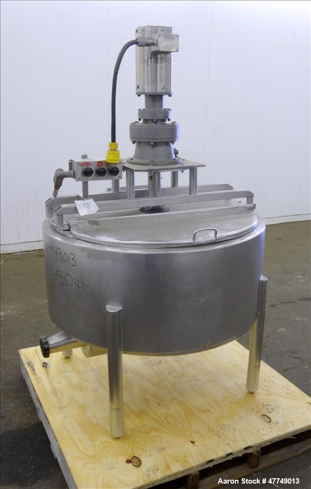 Used Damrow Surge Tank, Approximate 80 Gallon, 316 Stainless Steel, Vertical.