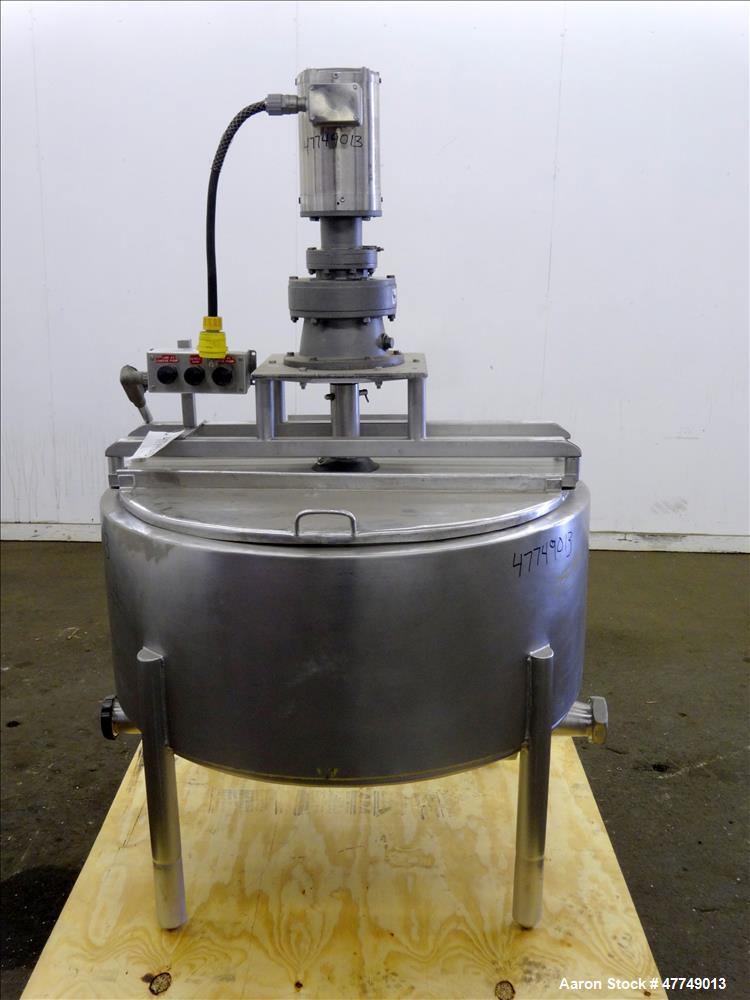 Used Damrow Surge Tank, Approximate 80 Gallon, 316 Stainless Steel, Vertical.