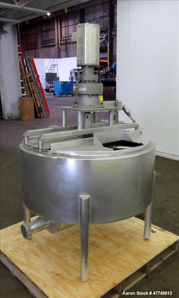 Used Damrow Surge Tank, Approximate 80 Gallon, 316 Stainless Steel, Vertical.
