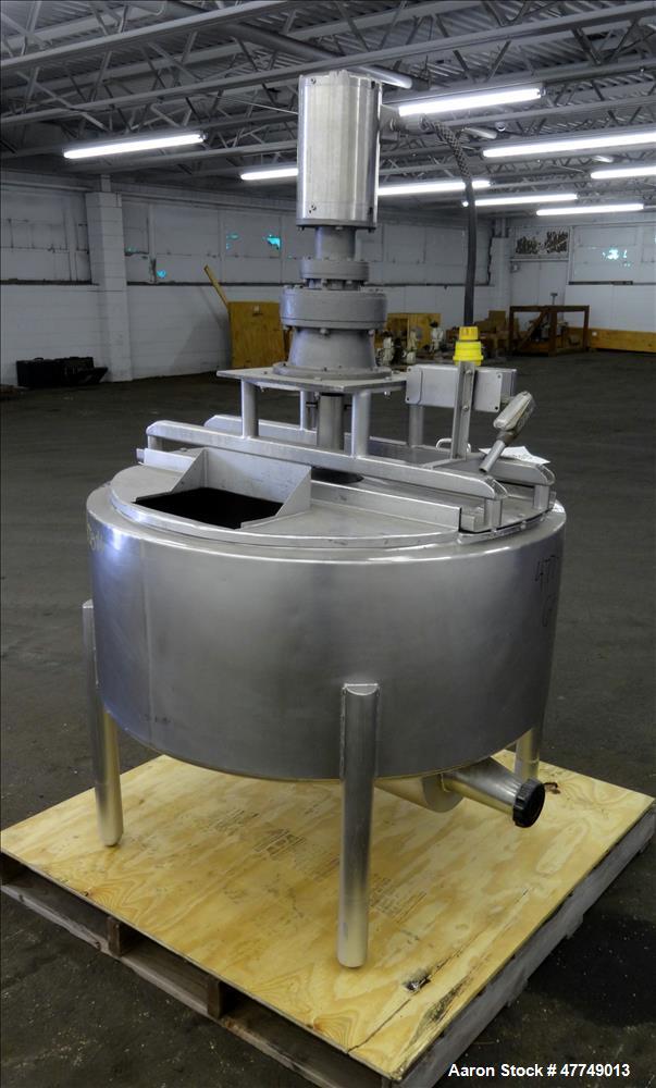 Used Damrow Surge Tank, Approximate 80 Gallon, 316 Stainless Steel, Vertical.