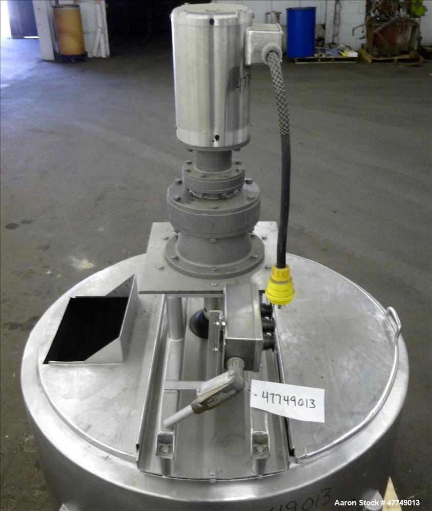 Used Damrow Surge Tank, Approximate 80 Gallon, 316 Stainless Steel, Vertical.