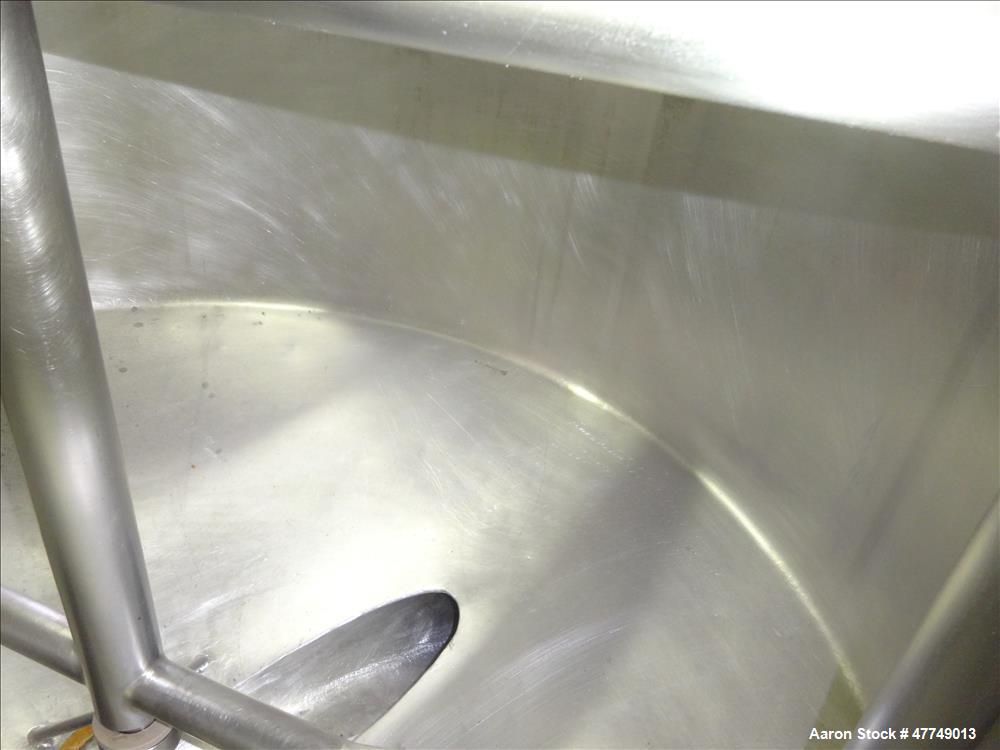 Used Damrow Surge Tank, Approximate 80 Gallon, 316 Stainless Steel, Vertical.