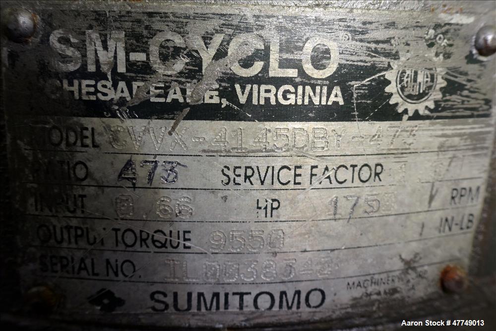 Used Damrow Surge Tank, Approximate 80 Gallon, 316 Stainless Steel, Vertical.
