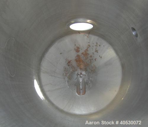 Used - Delaval Vacu-Therm Tank, 60 gallon, model 500, 304 stainless steel. Approximately 20'' diameter x 44'' straight side. Open top with a cover, with 1 1/2'' and 2'' tri-clamp openings. Coned bott...