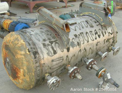 Used Detroit Boiler Company Pressure Tank, 200 gallon, 304L stainless steel, horizontal.30'' diameter x 58'' straight side, 2:1 elliptical heads. Internal rated 150 at 300 deg F and -20 deg F at 150 ...