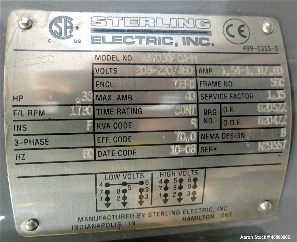 Used- Envirosep Mixing/Pumping System, Model 2S-MW-CF1