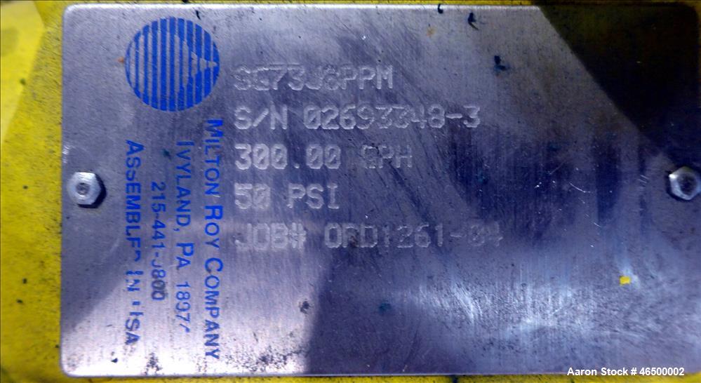 Used Envirosep Mixing/Pumping System, Model 2S-MW-CF1