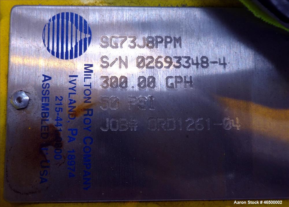 Used Envirosep Mixing/Pumping System, Model 2S-MW-CF1