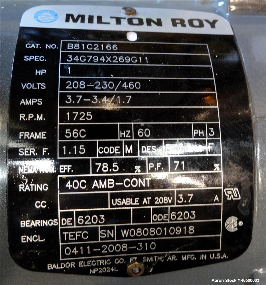 Used EnviroSep Mixing/Pumping System, Model GTR-MW-EQ1