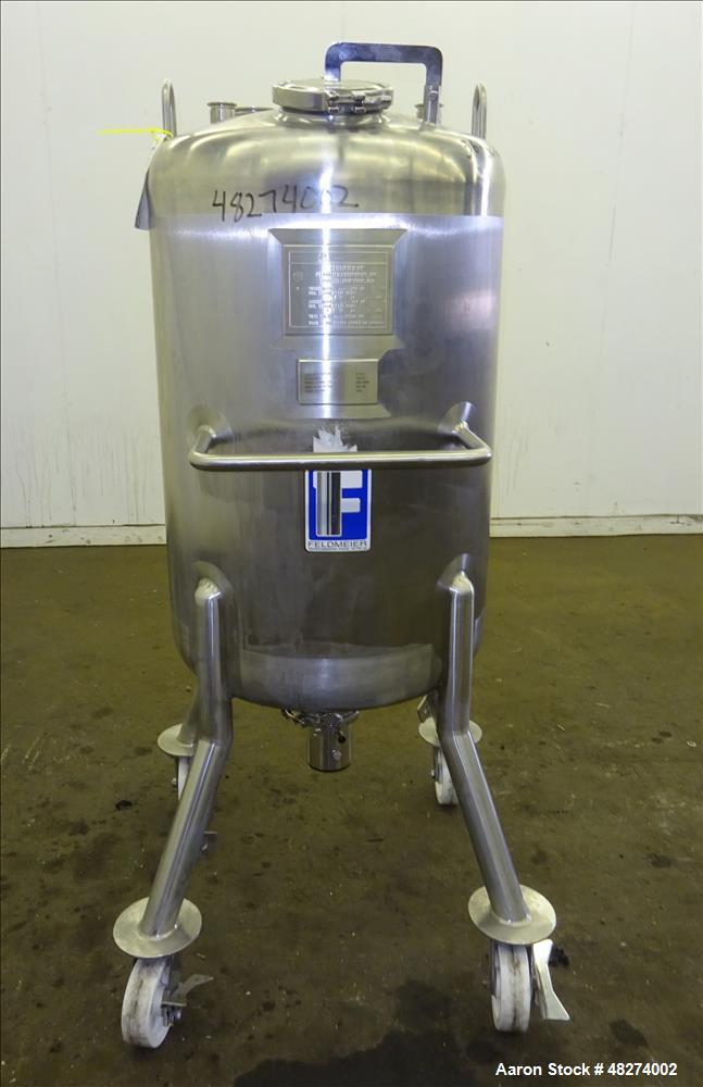 Used Feldmeier Pressure Tank, 200 Liter (52.88 Gallon), 316L Stainless Steel, V