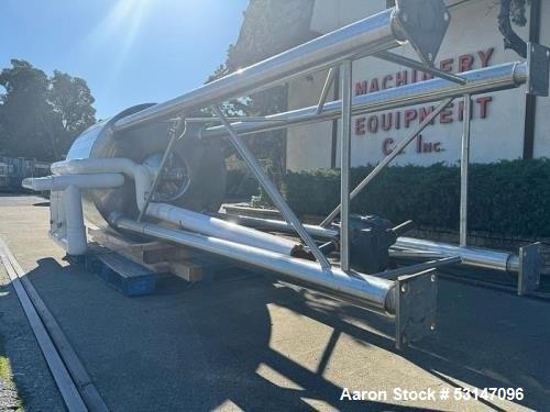 Used 300-Gallon Feldmeier 316L Stainless Steel Vertical EPC Processor Tank