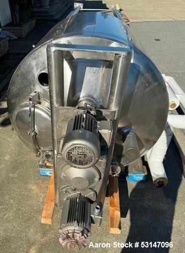 Used 300-Gallon Feldmeier 316L Stainless Steel Vertical EPC Processor Tank