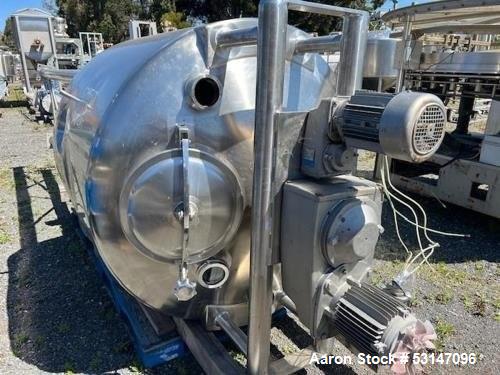 Used 300-Gallon Feldmeier 316L Stainless Steel Vertical EPC Processor Tank