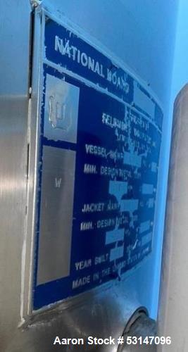 Used 300-Gallon Feldmeier 316L Stainless Steel Vertical EPC Processor Tank