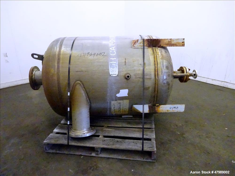 Used Fluor Daniel Pressure Tank, Approximate 125 Gallon, 304L Stainless Steel,