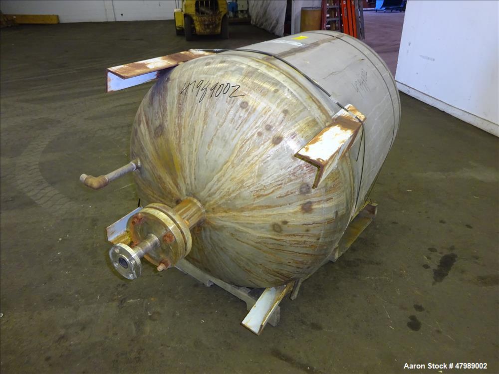 Used Fluor Daniel Pressure Tank, Approximate 125 Gallon, 304L Stainless Steel,