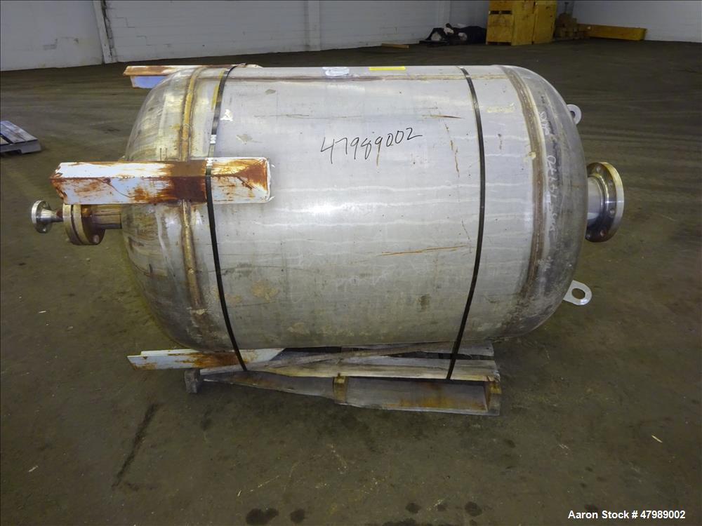 Used Fluor Daniel Pressure Tank, Approximate 125 Gallon, 304L Stainless Steel,