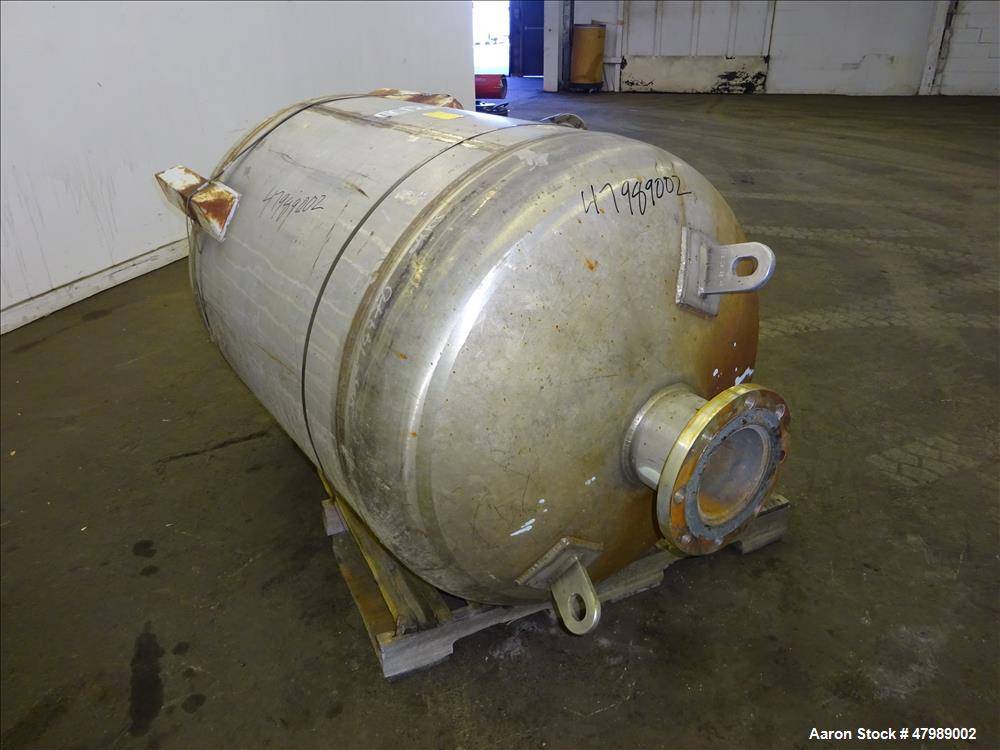 Used Fluor Daniel Pressure Tank, Approximate 125 Gallon, 304L Stainless Steel,