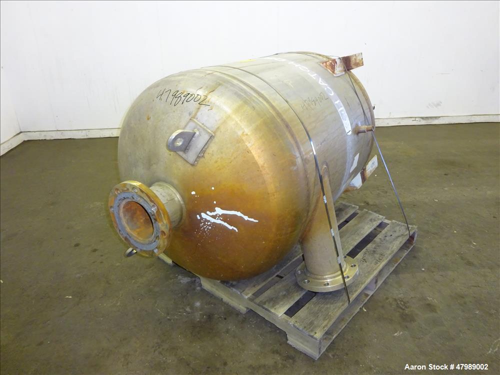 Used Fluor Daniel Pressure Tank, Approximate 125 Gallon, 304L Stainless Steel,