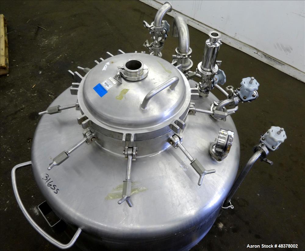 Used Four Corp Pressure Tank, Approximately 80 Gallon, 316L Stainless Steel, Ve