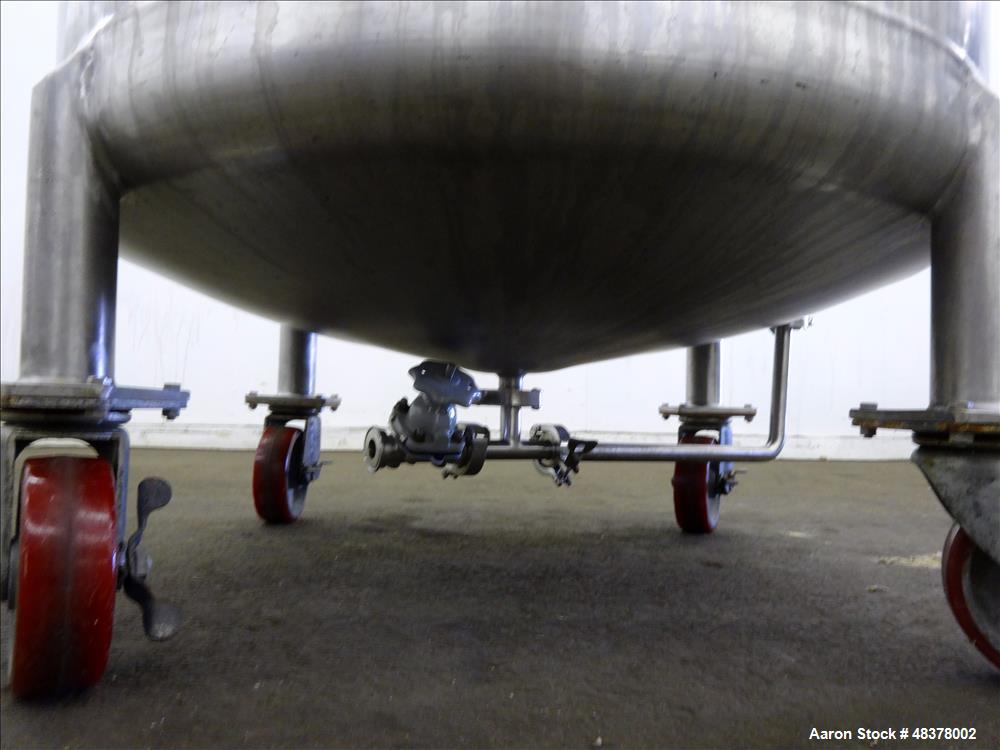 Used Four Corp Pressure Tank, Approximately 80 Gallon, 316L Stainless Steel, Ve