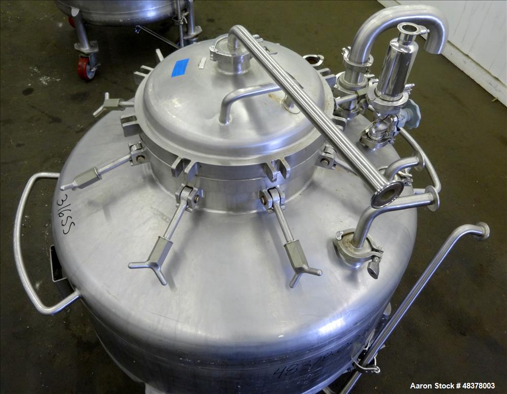 Used Four Corp Pressure Tank, Approximately 80 Gallon, 316L Stainless Steel, Ve
