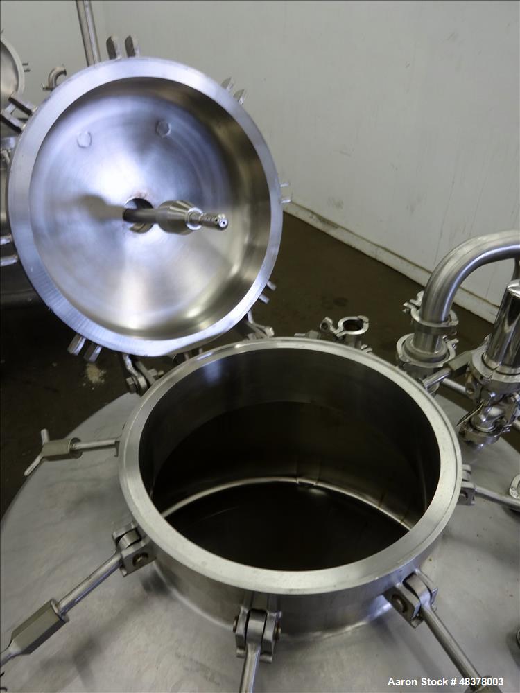 Used Four Corp Pressure Tank, Approximately 80 Gallon, 316L Stainless Steel, Ve