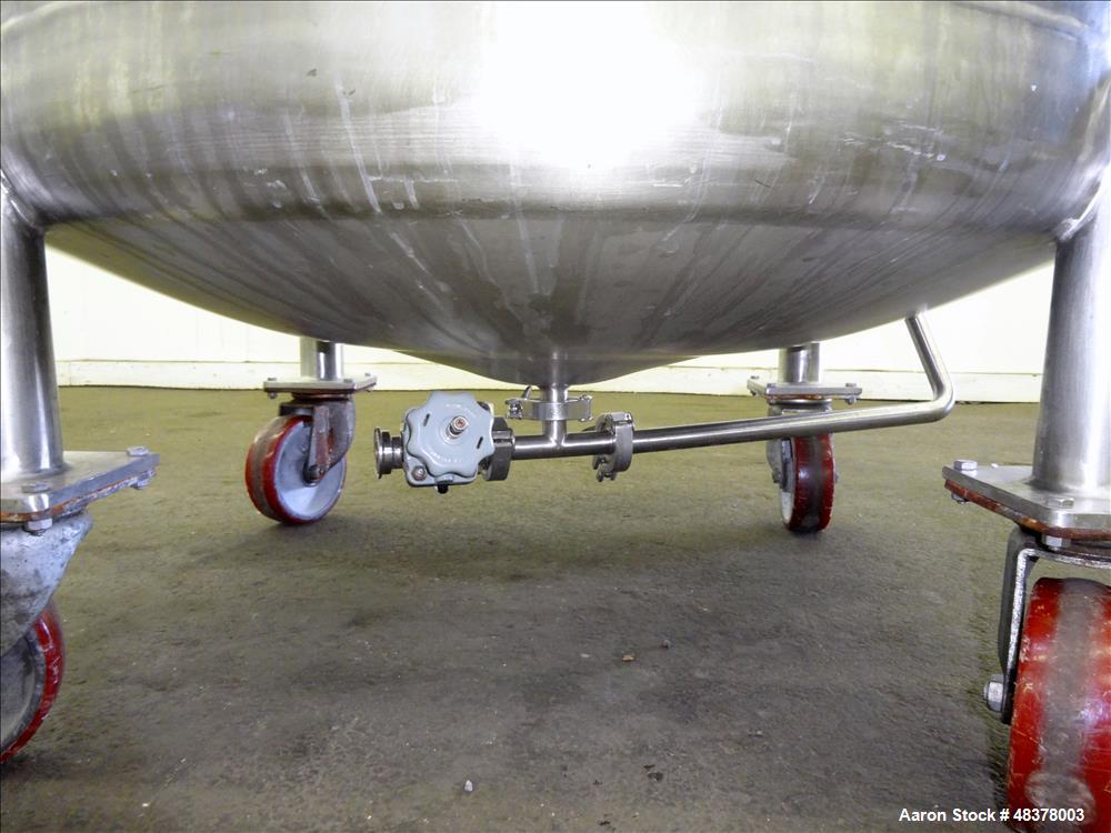 Used Four Corp Pressure Tank, Approximately 80 Gallon, 316L Stainless Steel, Ve