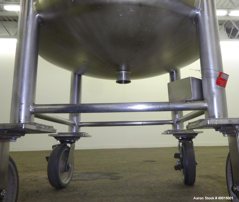 Used Four Corp Pressure Tank, Approximately 100 Gallons, 316 Stainless Steel, V