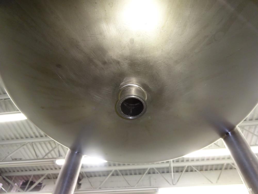 Used Four Corp Pressure Tank, Approximately 100 Gallons, 316 Stainless Steel, V