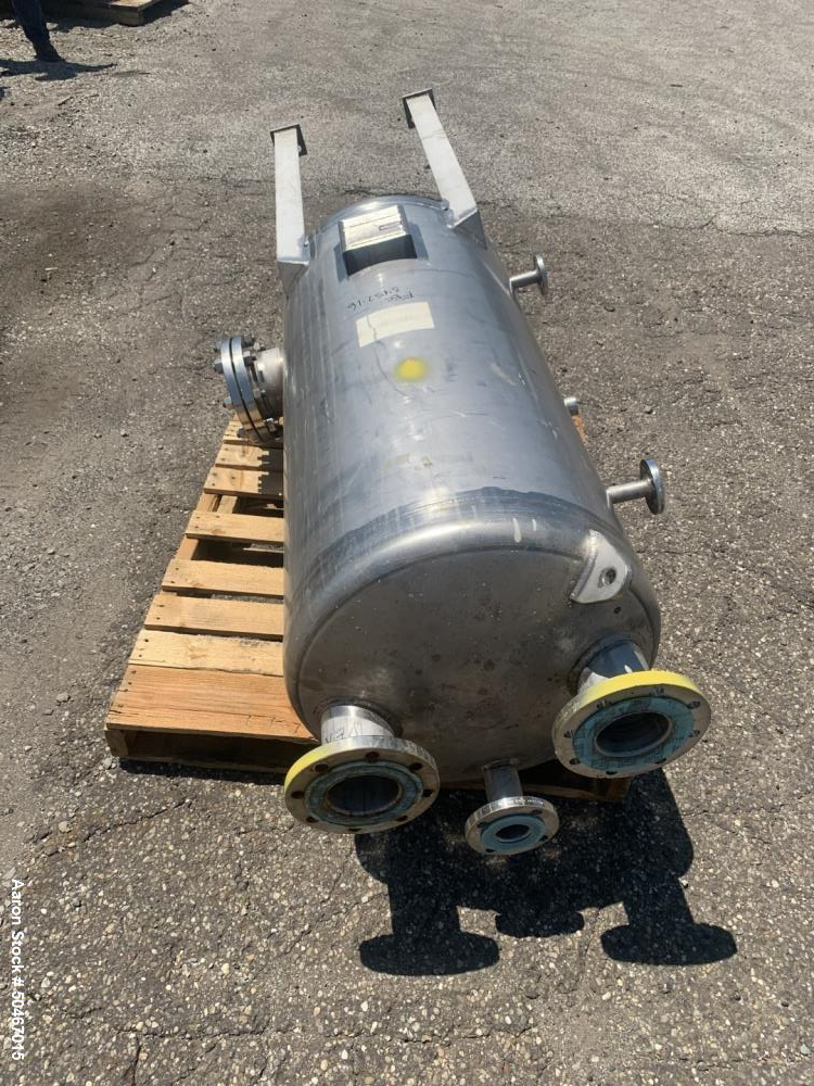 Used- Four Corp 90 gallon Receiver Tank, 304 Stainless Steel.