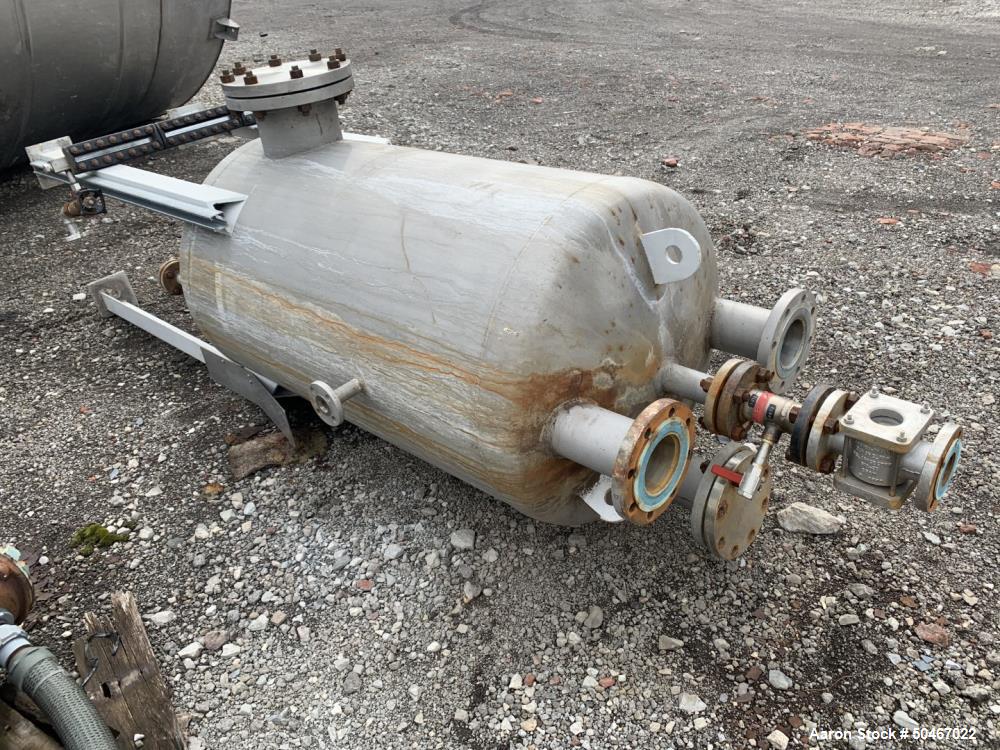 Used- Gaspar 150 Gallon Receiver Tank, Stainless Steel.